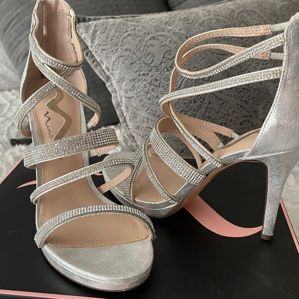 Silver Skylight Heels